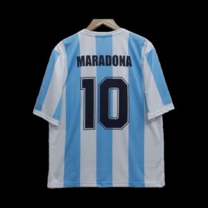 Maradona 1986 Argentina Home Five Sleeve Jersey