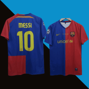 Messi barcelona 2008-09 ucl final half sleeve jersey product