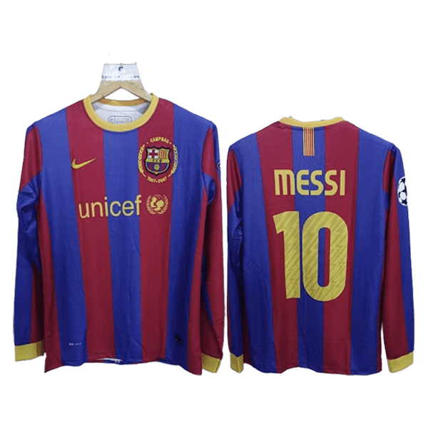 messi barcelona number 10 full sleeve jersey