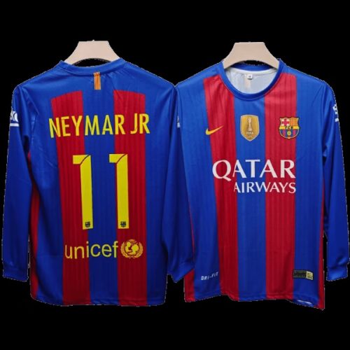Neymar Barcelona 2016-17 Home Full Sleeve Jersey - Cyberried Store