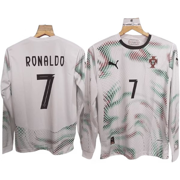 Cristiano Ronaldo Portugal 2025 Away Full Sleeve Jersey