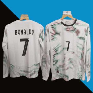 Portugal 2025 critiano ronaldo away full sleeve jersey cyberried product