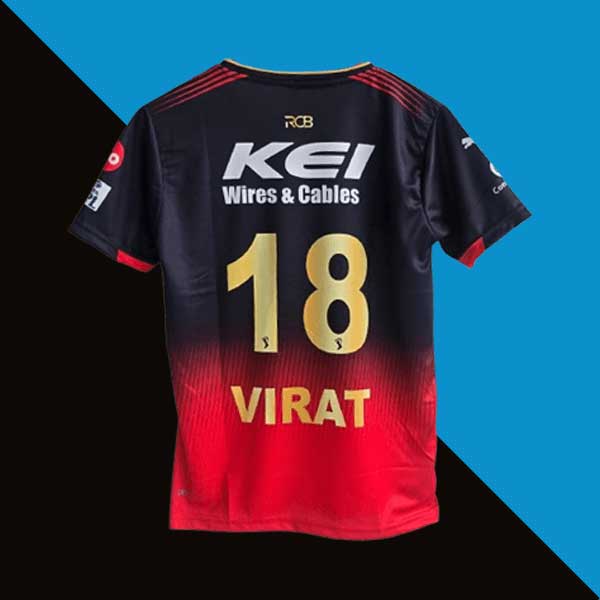 Rcb 2025 virat kohli home jersey product cyberried back print 18
