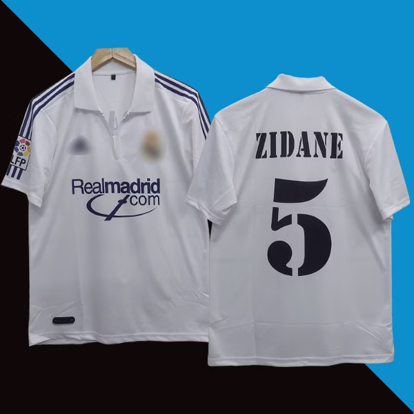 Real Madrid 2001-02 Zidane Home Jersey