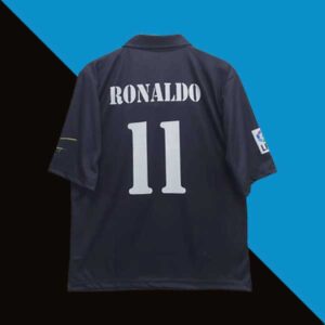 Real Madrid 2002-03 Ronaldo Away Five Sleeve Jersey