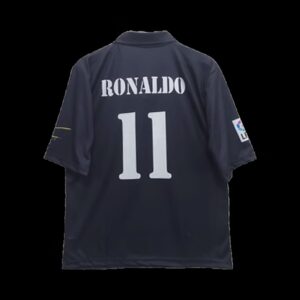 Real Madrid 2002-03 Ronaldo Away Five Sleeve Jersey