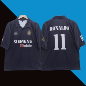 Real Madrid 2002-03 Ronaldo Away Five Sleeve Jersey