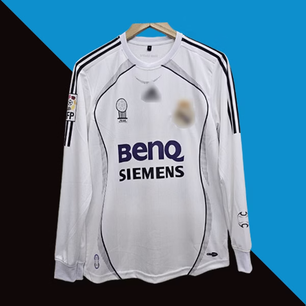 Beckham 2006-07 Real Madrid Home Full Sleeve Jersey - Image 3