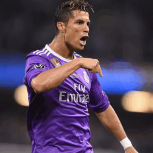 Real madrid CR7 2016-17 Purple Half Sleeve Jersey | Retro Collection