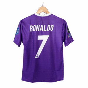 Real madrid CR7 2016-17 Purple Half Sleeve Jersey | Retro Collection