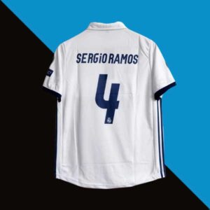 Real madrid 2016-17 home half sleeve jersey product number 4 printed