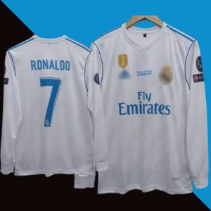 Real Madrid 2017-18 Cristiano Ronaldo Home Full Sleeve Jersey