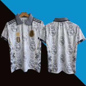 Real Madrid White Collar Special Jersey
