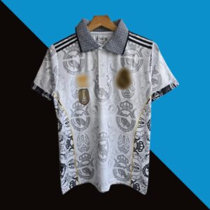 Real Madrid White Collar Special Jersey