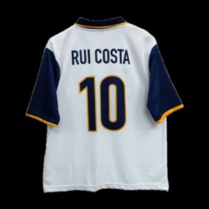 Rui Costa 1998 Portugal Away Five Sleeve Jersey