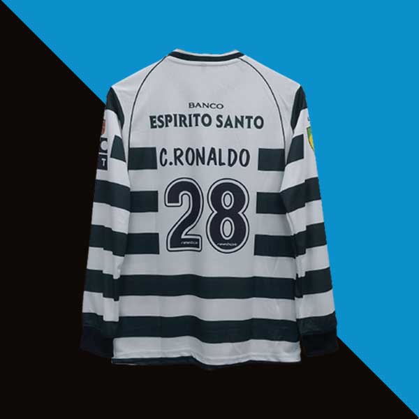 Sporting Lisbon 2002-03 Cristiano Ronaldo Home Full Sleeve Jersey Product back