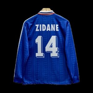 France 1994-96 Zidane Home Full Sleeve Jersey