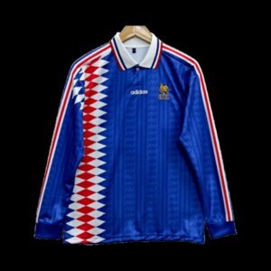 France 1994-96 Zidane Home Full Sleeve Jersey