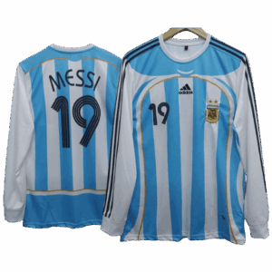 Messi Argentina 2006-07 Home Full Sleeve Jersey