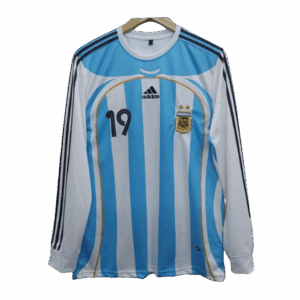 Messi Argentina 2006-07 Home Full Sleeve Jersey