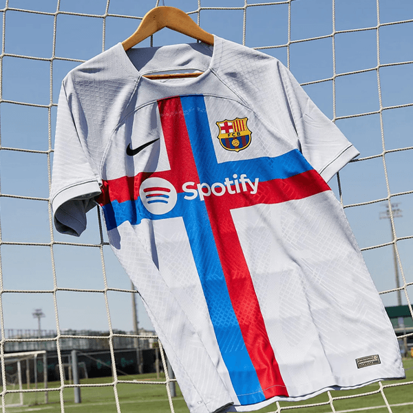 Barcelona Away Jersey white third - Image 2