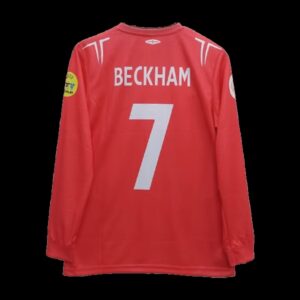 Beckham England 2004-06 Away Full Sleeve Jersey