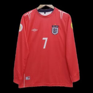 Beckham England 2004-06 Away Full Sleeve Jersey