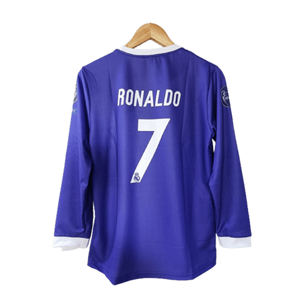 Real madrid CR7 2016-17 Purple Full sleeve Jersey | Retro Collection - Image 2