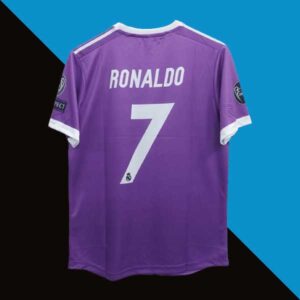 Real madrid CR7 2016-17 Purple Half Sleeve Jersey | Retro Collection