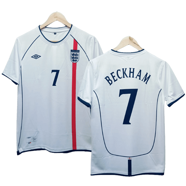 Beckham England 2001-02 Home Jersey | Retro collection