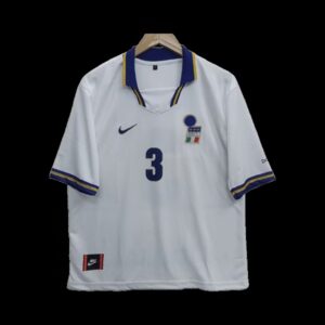 Italy Maldini 1996 Away Five Sleeve Jersey