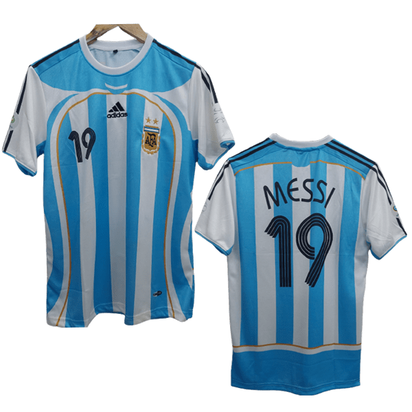 Messi Argentina 2006-07 Half sleeve Home Jersey