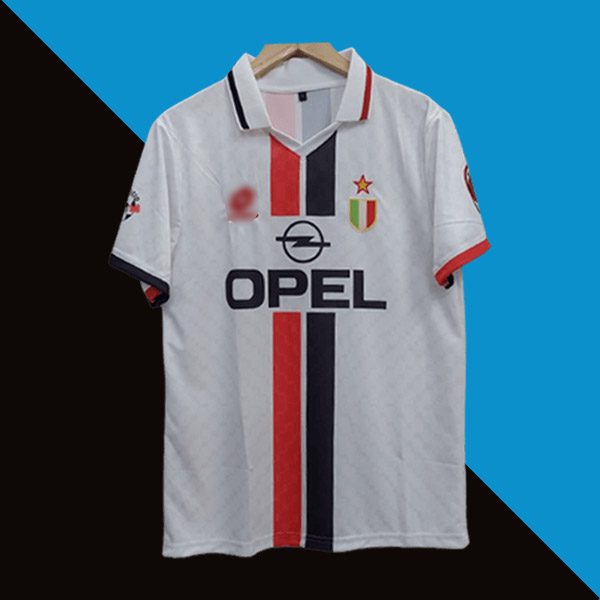 Maldini ac milan 1996-97 away jersey product cyberried number 3 printed front