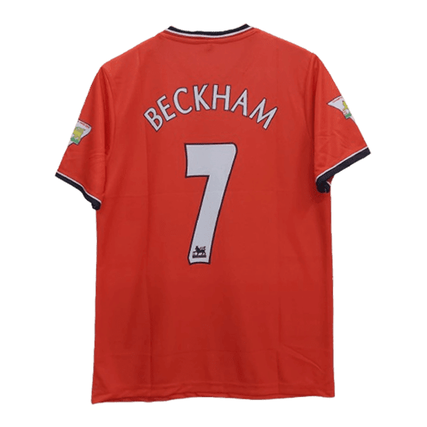 David Beckham Manchester united 2000-01 Home Jersey | Retro Collection - Image 3