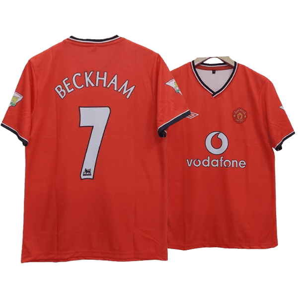 David Beckham Manchester united 2000-01 Home Jersey | Retro Collection