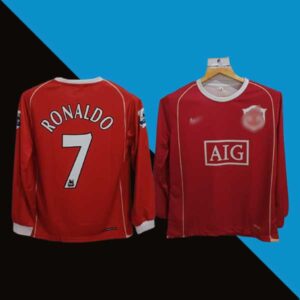 Manchester united 2006-07 home full sleeve jersey ronaldo 7 product