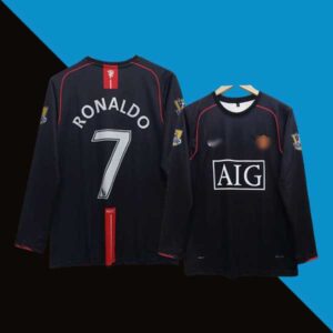Manchester united 2007-08 away full sleeve jersey cr7 product