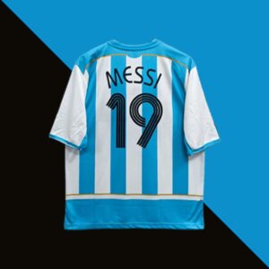 Messi Argentina 2006-07 Home Five sleeve Jersey