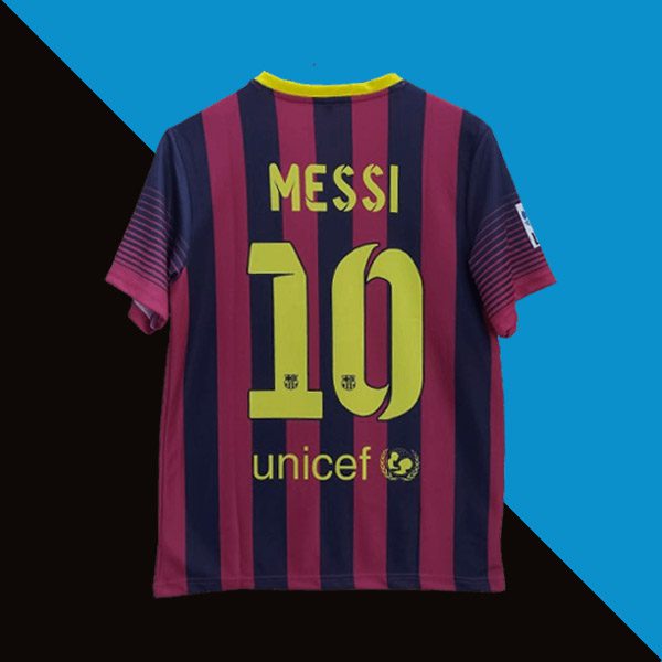 Messi barcelona 2013-14 home jersey product cyberried back print 10