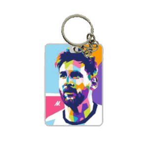 Messi Photo printed Keychain