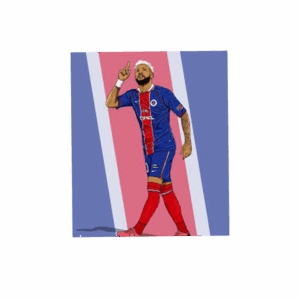 Neymar Image printed Keychain
