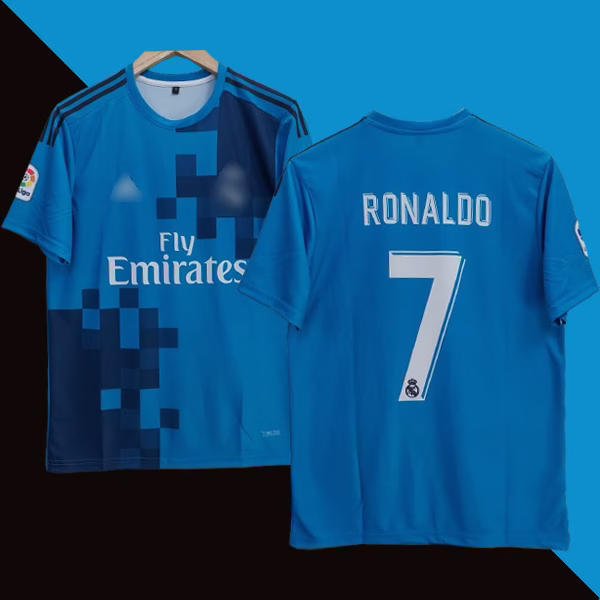 Real madrid 2017-18 C.Ronaldo Half sleeve Retro Jersey | Retro collection