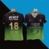 Royal challengers Bangalore green half sleeve jersey product cyberried