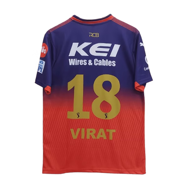 RCB Virat Kohli 2025 Official Home Jersey | IPL jersey - Image 2