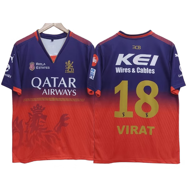 RCB Virat Kohli 2025 Official Home Jersey | IPL jersey