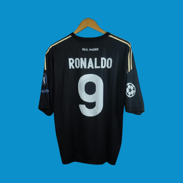Ronaldo 2009-10 real madrid away five sleeve jersey product cyberried number 9