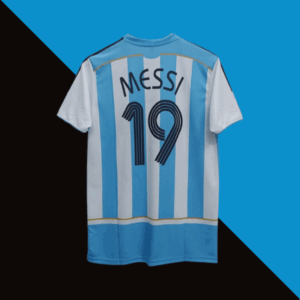 Messi Argentina 2006-07 Home Half sleeve Jersey