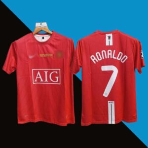 Manchester United cr7 2008 ucl final half sleeve jersey cyberried store