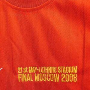 M.united C.Ronaldo 2007- 08 UCL Final Half Sleeve Jersey