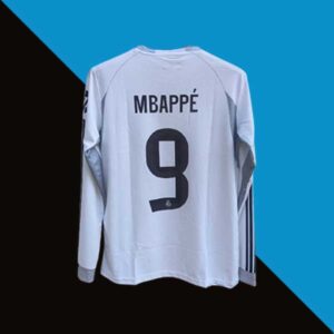 Real Madrid 2025-26 Home Full Sleeve Jersey - Mbappe 9